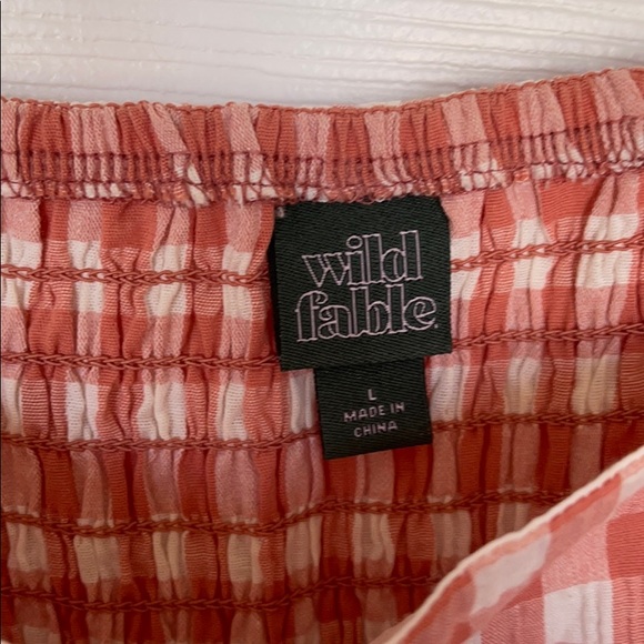 Gingham Sleeveless Peplum Top - Picture 2 of 2